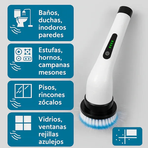 Cepillo de Limpieza Inalámbrico 9 en 1.